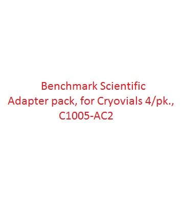 Benchmark Scientific Adapter pack, for Cryovials 4/pk., C1005-AC2