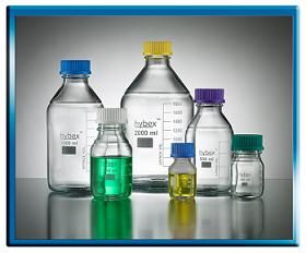 Benchmark Scientific Bottle, 250Ml w/ Blue Cap (Gl45) 10/Pk., B3000-250-B