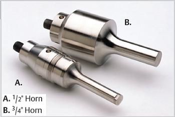 Branson Ultrasonic Disruptor horn 1/2 inch dia. Stepped, solid, 101-147-038