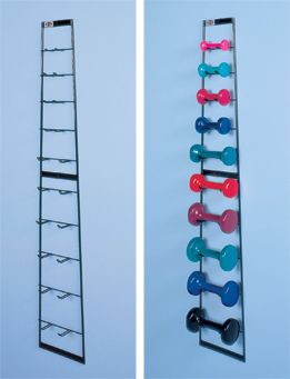 Hausmann Model 5555 Economy Wall Dumbbell Rack