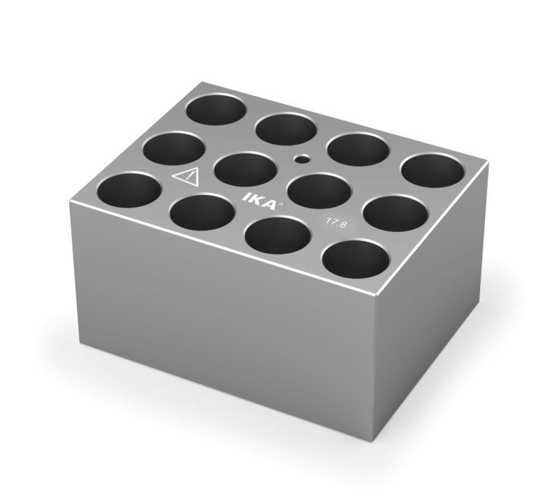 IKA Single block for 17 mm vials, Pore size 17,8 mm, Depth 45,0 mm