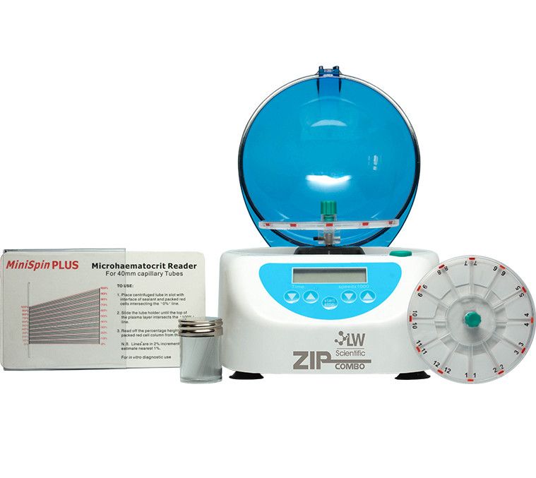 LW Scientific ZipCombo ZipoCrit Centrifuge w/12 Place Hematocrit Rotor, ZCC-12HD-40T3