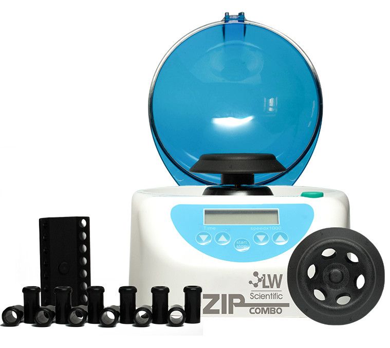 LW Scientific ZipCombo Centrifuge w/ 6 place microtube & PCR rotor, ZCC-06AD-02T3