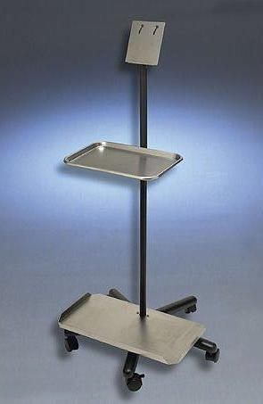 Aaron Bovie Mobile Stand w/Top Tray, Bottom Tray, Clamp and 12 inch Height Extension, A812-C