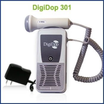 Newman DigiDop 301 w/ 8MHz vascular probe, 3 cuffs, PPG, manual aneroid, DD-PAD