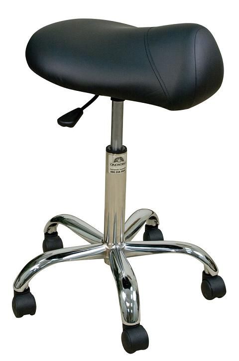 Oakworks Professional Stool w/ Saddle Seat-Low Height Range