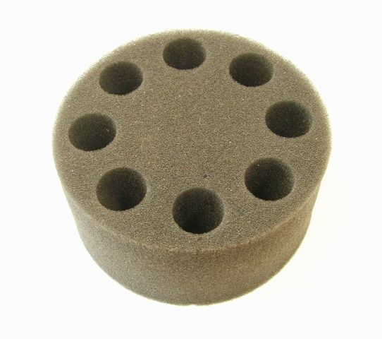 SCILOGEX Foam Tube Insert for 8 test tubes 20mm, for use with Universal Adapter, 18900024