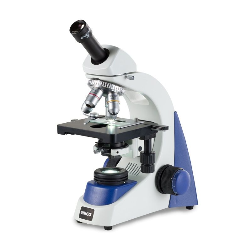 Unico Monocular Wf10X 4X 10X 40Xr 100Xr Plan Achr Mech Abbe N A 1 25 Led Illumination G381PL-LED