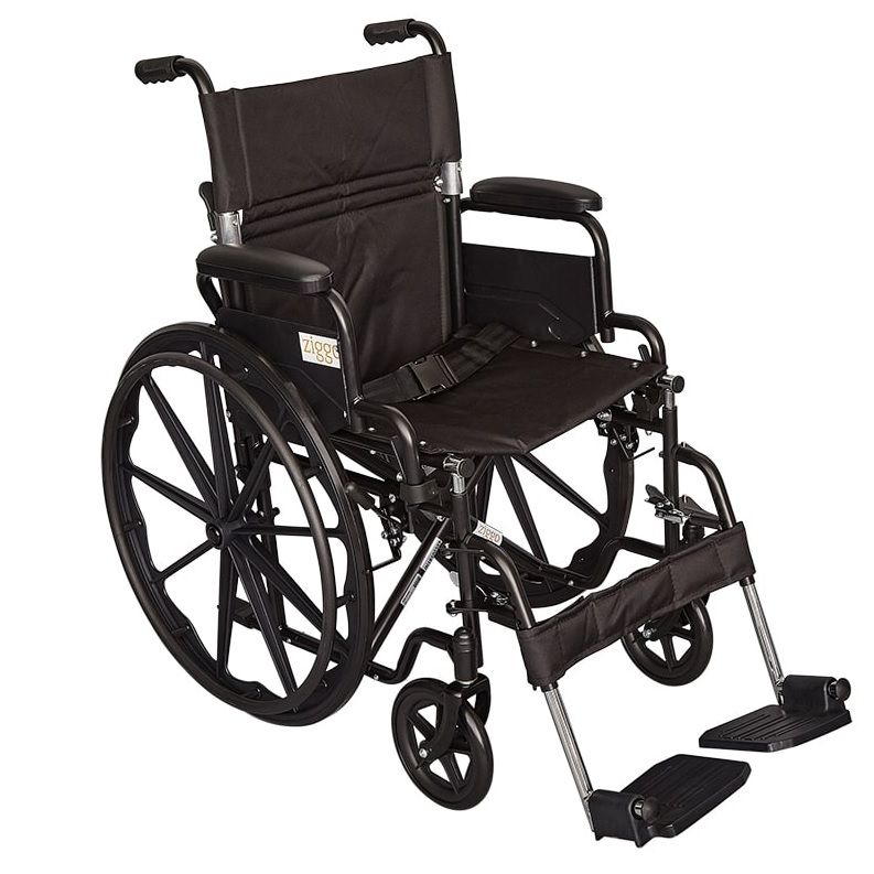 Ziggo Lightweight Wheelchair 18 inch Seat for Kids & Teens