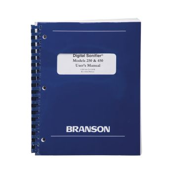 Branson Ultrasonic 250/450 Digital Manual,100-214-239