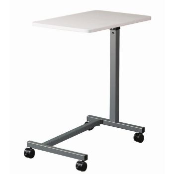 Brewer Overbed Table, U Base,Gray,BRE-11630