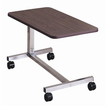 Brewer Low Height Overbed Table, H Base,Walnut,BRE-11640