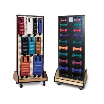 Hausmann Model 5565 "Combo" Weight / Dumbbell Mobile Rack