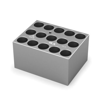 IKA Single block for 16 mm vials,Pore size 16,4 mm,Depth 45,0 mm
