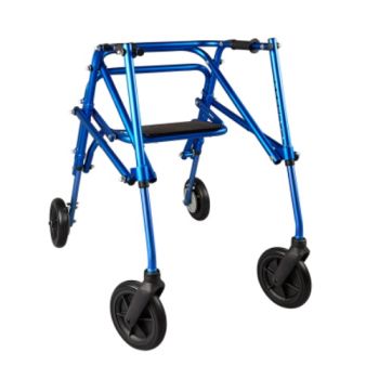 Klip Lightweight Posterior Walker w/ 8 inch Wheels & Seat For Kids & Teens KP548R