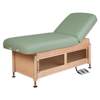 Oakworks Clinician Electric-Hydraulic Lift-assist backrest Top Table