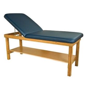 Oakworks Powerline Series Treatment Table w/Shelf and Backrest 27" OW-PW27-SHBR