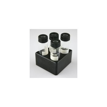 SCILOGEX - Black quarter reaction block,4 holes 16ml reaction vessel 28mm dia x 43mm depth,18900005