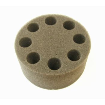 SCILOGEX Foam Tube Insert for 8 test tubes �20mm,for use with Universal Adapter,18900024